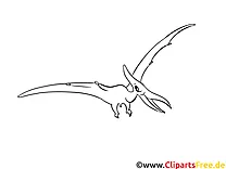 Dinosaurier Ausmalbild für Schulunterricht
