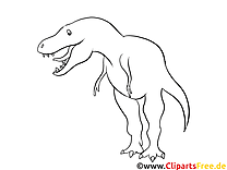 Rex Dinosaurier Bild zum Ausmalen