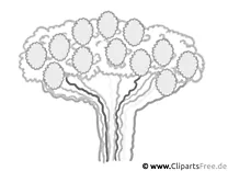 Bild zum Drucken und Gestalten Stammbaum
