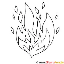 Fire picture for coloring