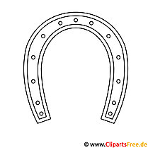 Horseshoe picture for coloring