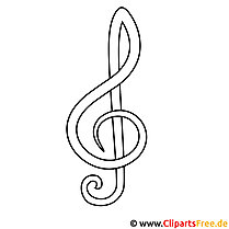 Clef picture for coloring