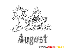 August - Monatsbilder Ausmalbilder