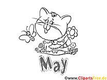 May - Months of the Year Coloring Pages