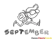 September - Months of the Year Coloring Pages