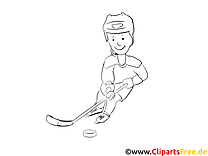 Hockey Coloring Page free