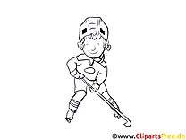 Zeichenvorlagen Sport, WInter, Eishockey kostenlos