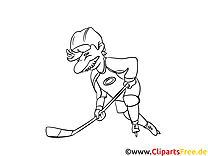 Zeichnungsvorlagen Eishockey, Wintersport