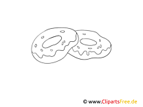 Donat's coloring page for free