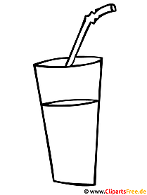 Glass coloring page - food coloring pages
