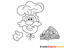 Cook coloring page