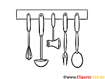 Kitchen coloring page