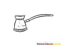Malbild Kaffeekocher kostenlos