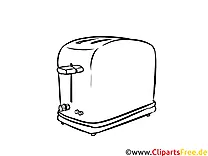 Toaster Ausmalbild zum Ausmalen
