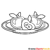 Fruit for breakfast Picture for coloring