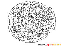 Pizza billede til udskrivning