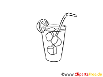 Cocktail picture for coloring - carnival pictures