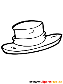 Hat coloring page carnival
