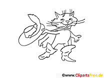 لباس گربه چکمه برای کارناوال - تصاویر کارناوال برای رنگ آمیزی