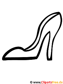 Shoe coloring page carnival
