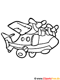 Aviator coloring page