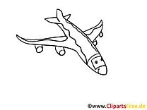 Himmel Flugzeug Ausmalbilder Technik und Aviation