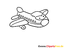 desenho de avião de passageiros do céu para colorir aviões e transporte