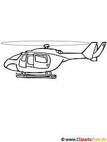 Helicopter coloring page