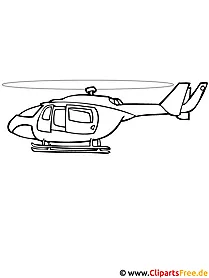 Hubschrauber Malvorlage
