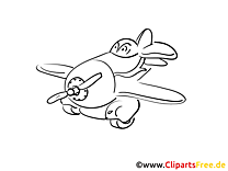 Desenhos para colorir de avião pequeno Tecnologia e aviação