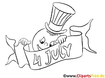 4th of July coloring pages