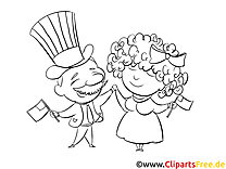 Fourth of July Colouring Page free