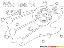 Coloring page to Womens day