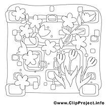 Blossom coloring page