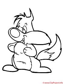Squirrel coloring page - spring coloring page for free