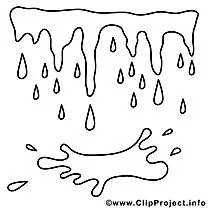 Icicles picture for coloring, coloring page