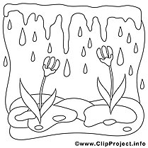 Spring picture for coloring, coloring page