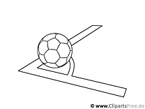 Ball in the corner - Free coloring pages, coloring pages, crafts, drawings