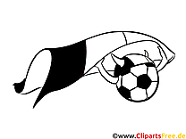 Ball Viking with flag coloring picture