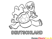 Cup Coloring Pages Football Germany