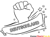 Tyskland fodbold og sport tegninger til farvelægning