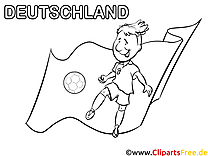 Dibujos de fútbol de Alemania para colorear gratis