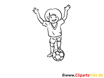 Football colouring page