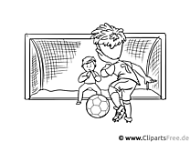 Futbol Gol Atışı - Sanat Dersleri İlköğretim Okulu Çalışma Sayfaları, Şablonlar
