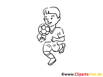 عکس فوتبال برای رنگ آمیزی و چاپ