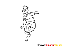 Fußball coloring page