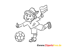 Soccer funny picture to paint