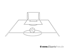 Soccer Field - Free coloring pages, coloring pages, crafts, drawings