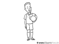 Futballbíró színező oldal - Ingyenes feladatlapok általános iskolába