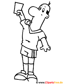 Yellow Card - Soccer coloring pages for free